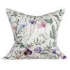 Mönstrade Kuddfodral<Fondaco Viola off-white kuddfodral med blomstermönster i sammet 48x48cm