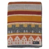 Ullfiltar<Kerstin Landström Design Visby ockra-röd ullfilt 130x180cm -