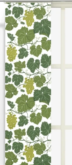 Panelgardiner<Arvidssons textil Vitis Vinifera panelgardiner med vindruvsmotiv