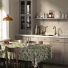 Bordsduk<Arvidssons textil Westerlunds Blomma lila-grön bordsduk