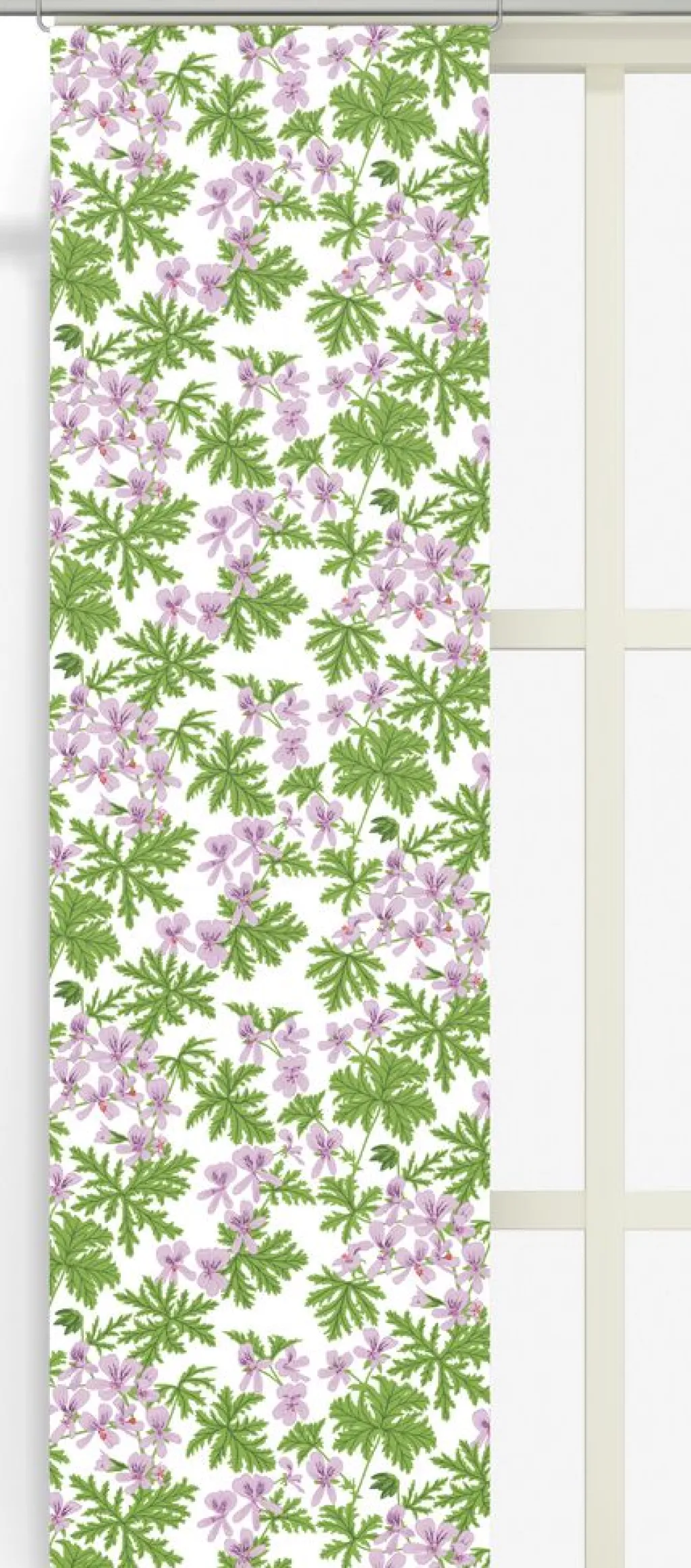 Panelgardiner<Arvidssons textil Westerlunds blomma panelgardin – Pelargoner & lantlig charm